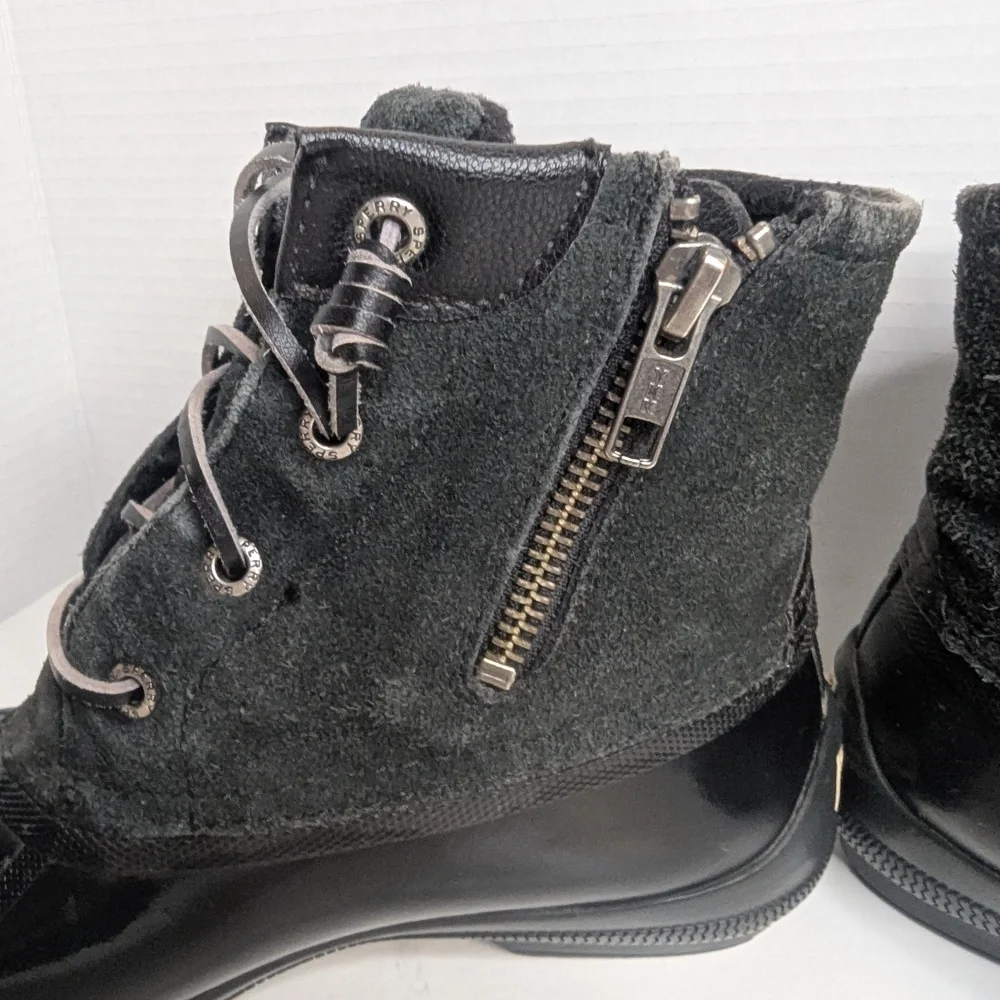 Sperry Women's Black Duck Boots